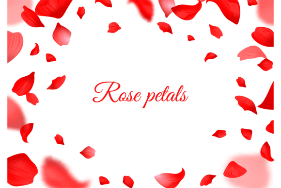 Download Falling Red Rose Petals. Realistic Flyin - Petals Collection